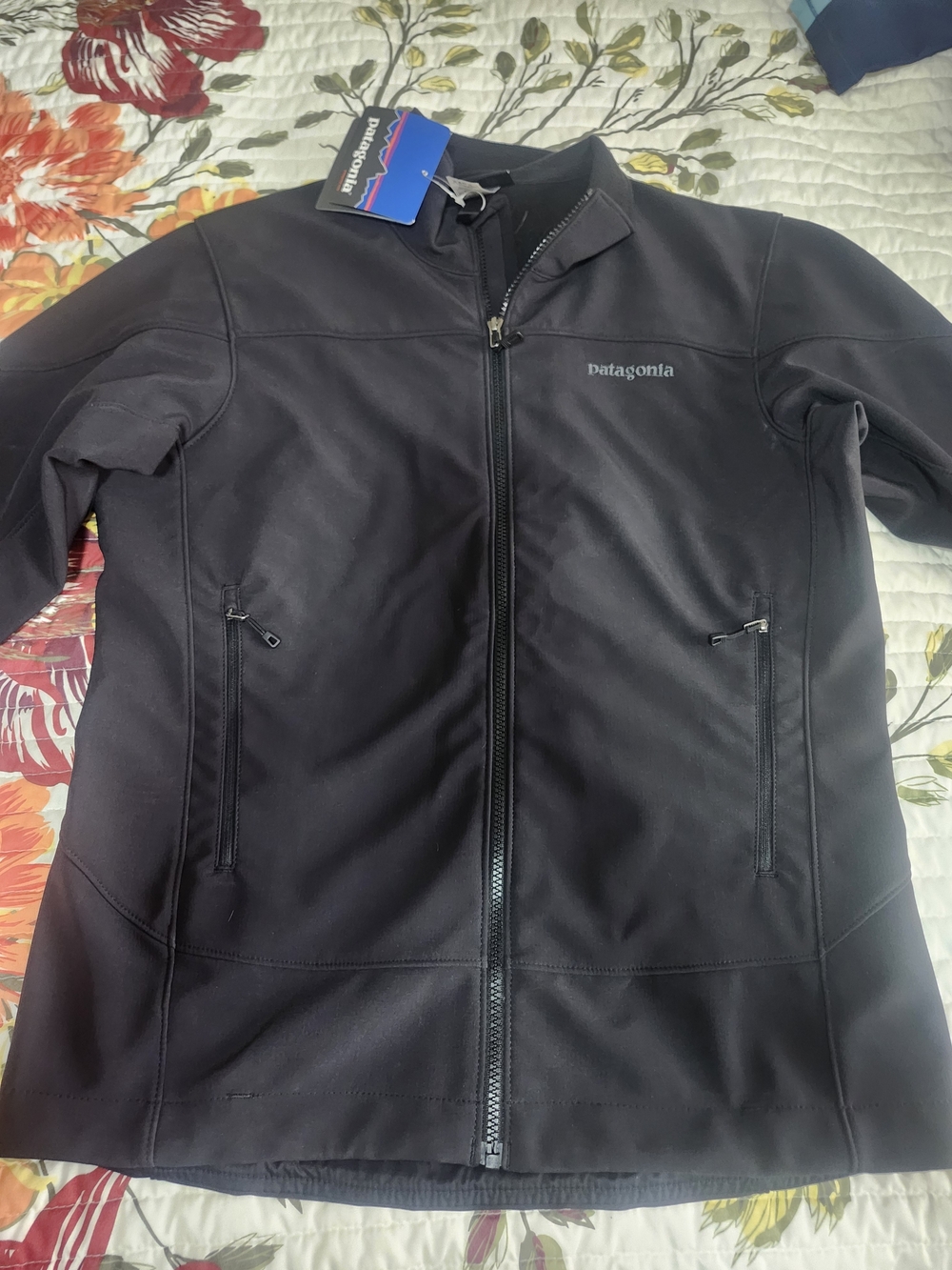 Patagonia Black Lightweight Soft-Shell Jacket